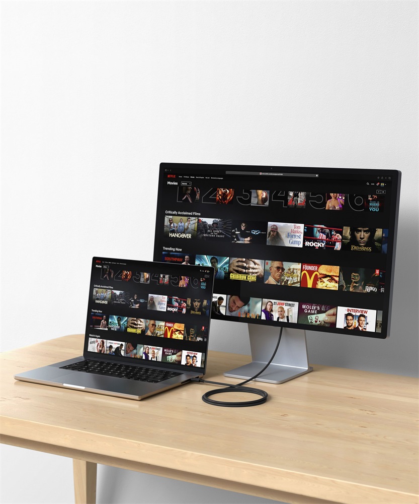 Satechi ST-YTB100K 1m Thunderbolt 4 fekete kábel