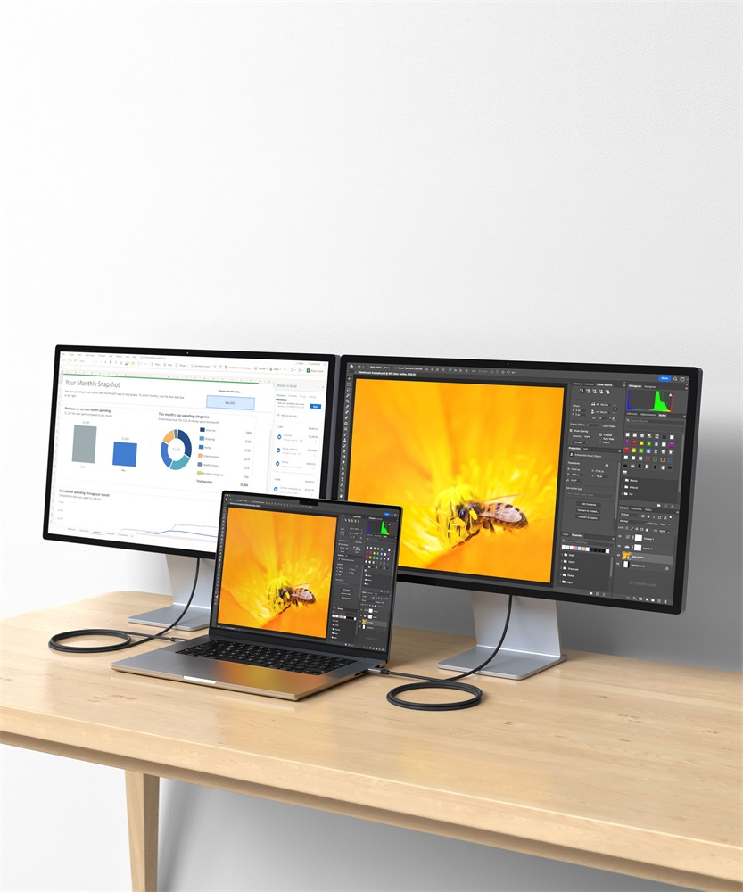 Satechi ST-YU4120M 1,2m USB 4 fekete kábel