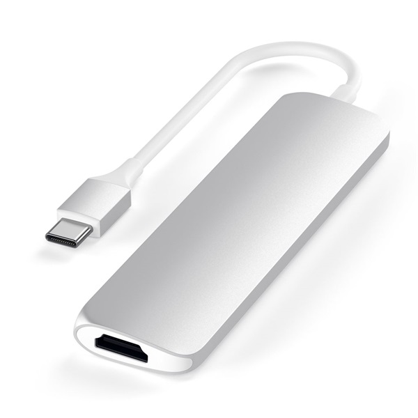 Satechi ST-SCMA2S Slim V2 Type-C ezüst HUB