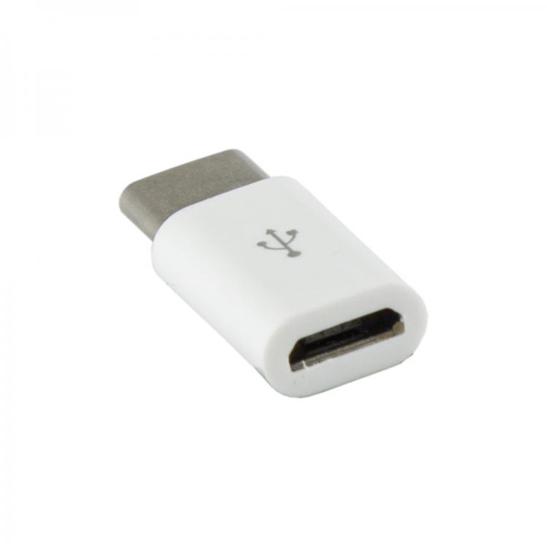 Sbox AD.USB-C W/R USB 2.0 anya - Type-C apa fehér adapter