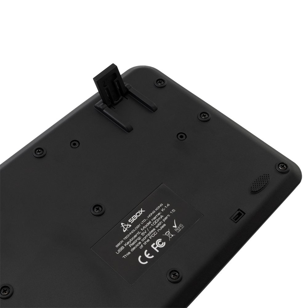 Sbox K-14 HUN USB fekete billentyűzet