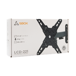 Sbox LCD-221-2 13"-43" dönthető,forgatható fali konzol