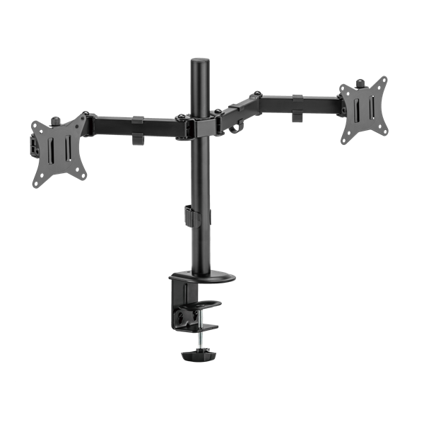 Sbox LCD-352/2-2 17"-32" dönthető, forgatható asztali dual monitor tartó konzol