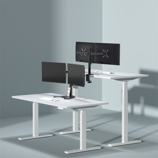 Sbox LCD-352/2-2 17"-32" dönthető, forgatható asztali dual monitor tartó konzol