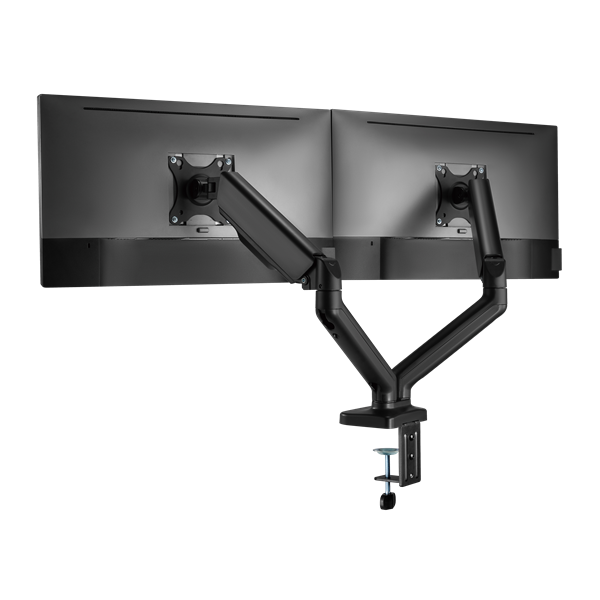 Sbox LCD-S024-2 17"-32" dönthető, forgatható asztali dual monitor tartó konzol