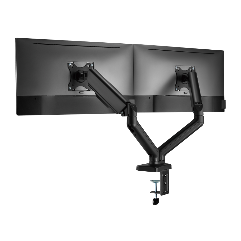 Sbox LCD-S024-2 17"-32" dönthető, forgatható asztali dual monitor tartó konzol