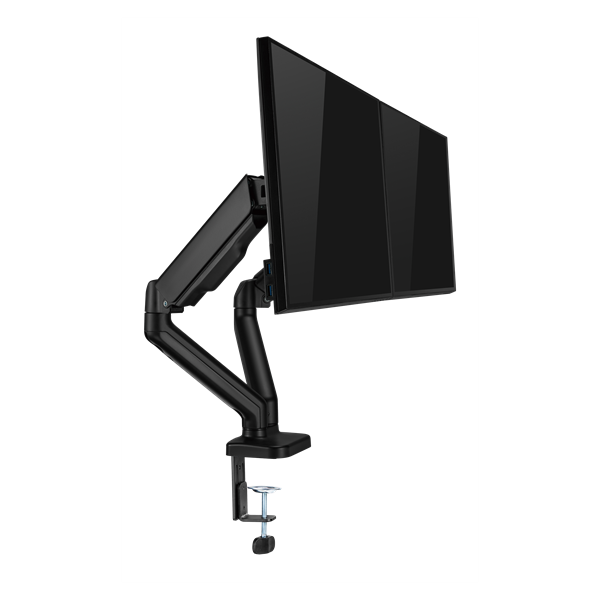 Sbox LCD-S024-2 17"-32" dönthető, forgatható asztali dual monitor tartó konzol