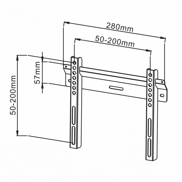 Sbox PLB-114S 19"-43" fix fali konzol
