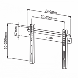 Sbox PLB-114S 19"-43" fix fali konzol
