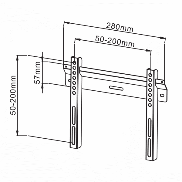 Sbox PLB-114S 19"-43" fix fali konzol