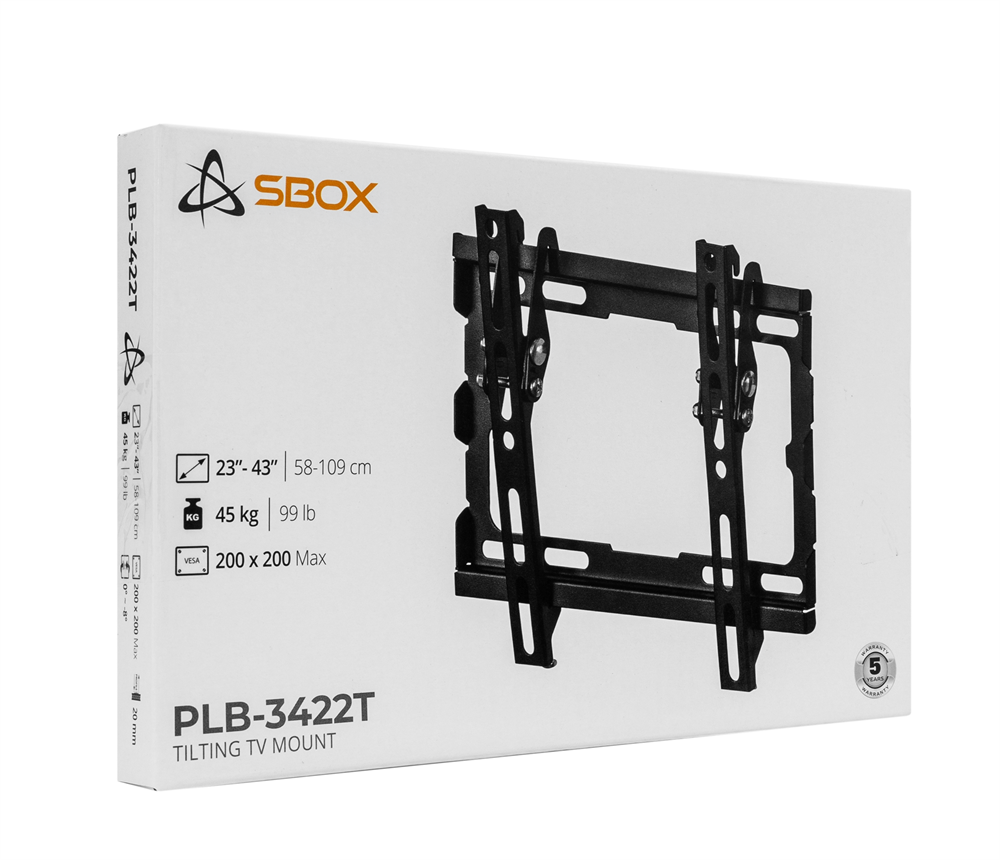 Sbox PLB-3422T-2 23"-43" dönthető fali TV konzol