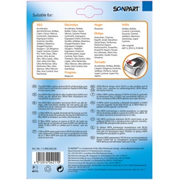 Scanpart 1190000206 AEG/Electrolux/Philips porszívó HEPA filter