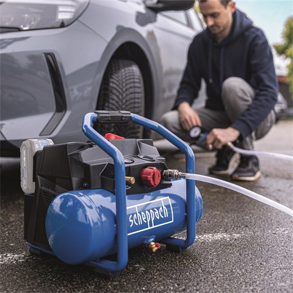 Scheppach C-ACT160/6-X 6 l, IXES 20 V (akku és töltő nélkül) akkus olajmentes kompresszor