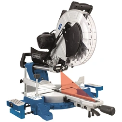 Scheppach HM 140 L - két oldalra dönthető gérvágó fűrész húzófunkcióval és lézerrel