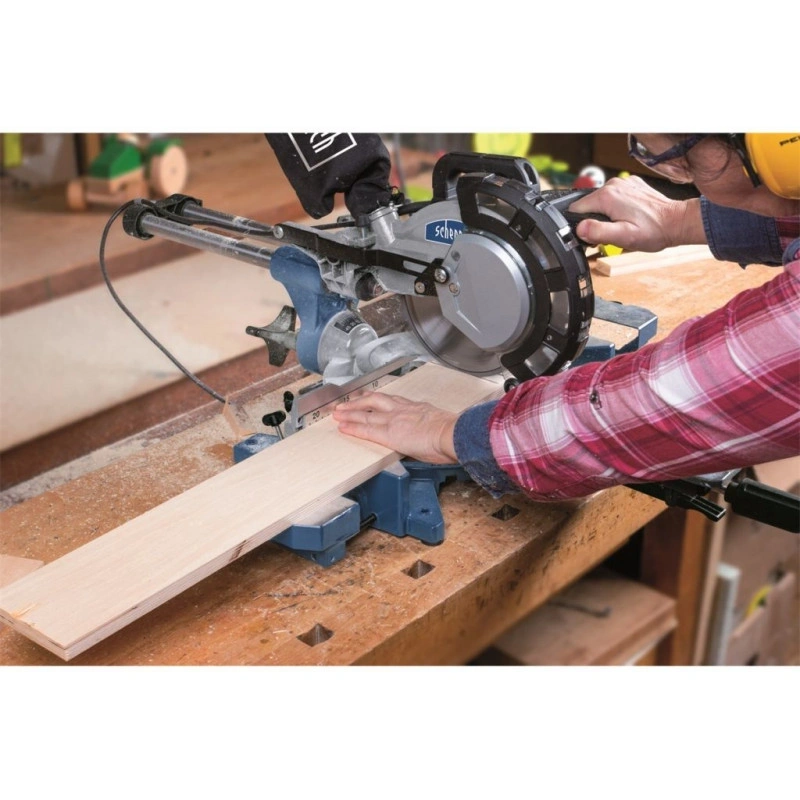Scheppach HM 216 - húzófunkcióval és lézerrel + 2. ajándék fűrészlappal gérvágó fűrész