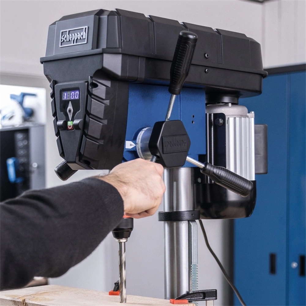 Scheppach TBM 250 Vario keresztlézerrel oszlopos fúrógép