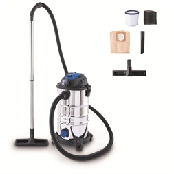 Scheppach VC 30P-GL szűrőtisztító funkcióval, 30 L-es száraz/nedves porszívó