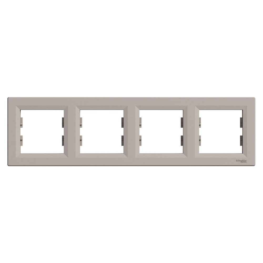 Schneider EPH5800469 ASFORA vízszintes bronz négyes keret