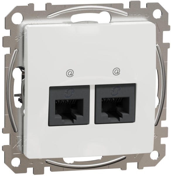 Schneider SDD111452 Sedna fehér SDD 2xRJ45 Cat5e UTP aljzat