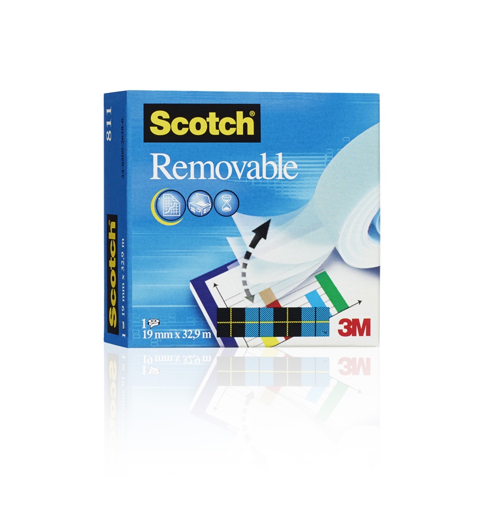 Scotch 811 19mmx33m visszaszedhető ragasztószalag