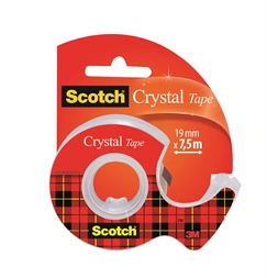 Scotch Crystal Clear 19mmx7,5m ragasztószalag-adagoló