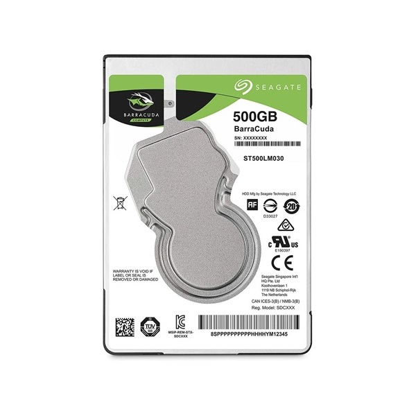 Seagate BarraCuda 500GB 5400rpm 128MB SATA3 2,5" HDD