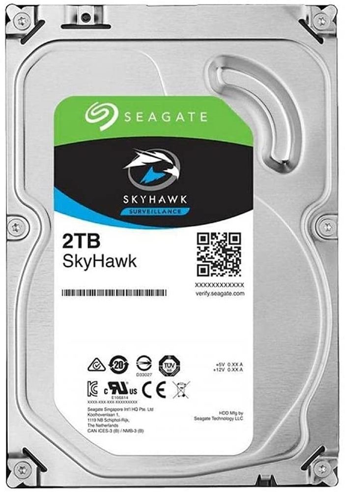 Seagate SkyHawk 3,5" 2000GB belső SATA III 5400RPM 256MB winchester