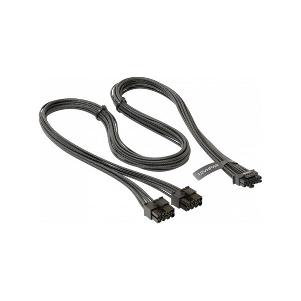 Seasonic 2db Power 8pin PCIe -> 1db 12VHPWR M/M tápkábel 0.75m