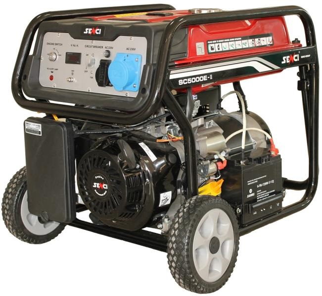 Senci SC-5000E áramfejlesztő - 4,5 kW elektromos indítás