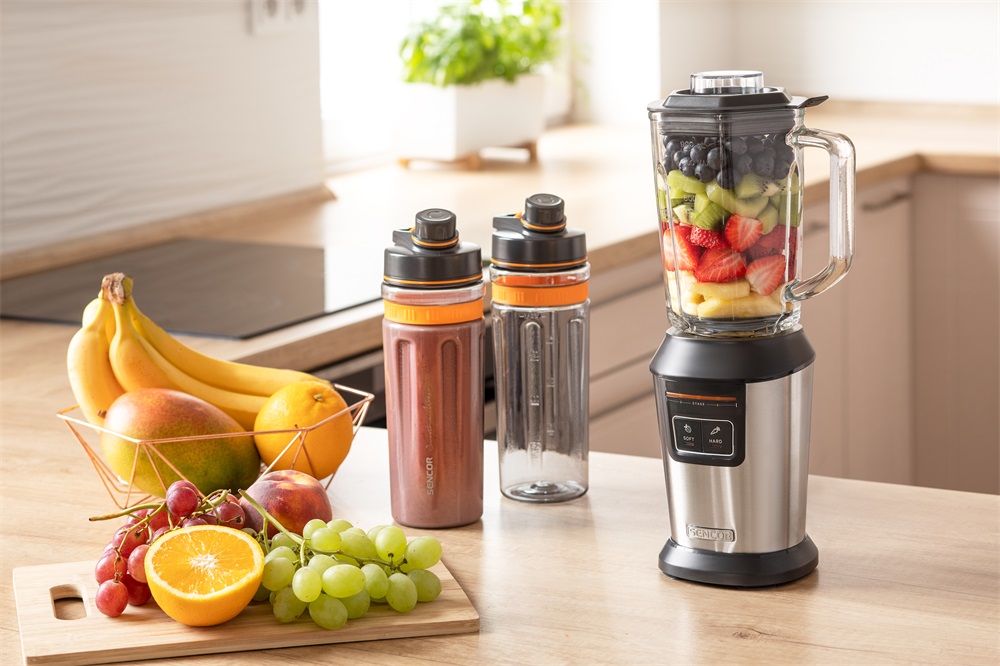 Sencor SBL 7550SS 0,6L+0,9L ezüst smoothie készítő
