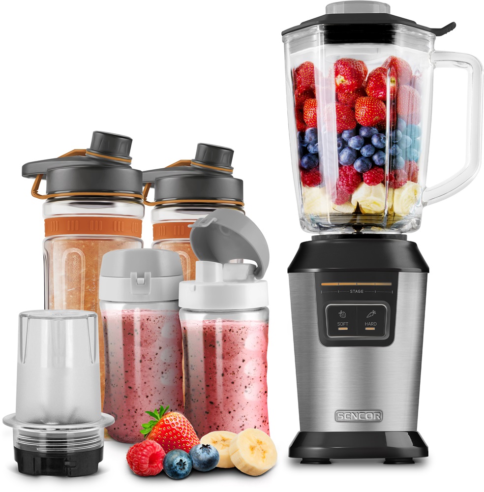 Sencor SBL 7570SS 0,3L+0,6L+0,9L ezüst smoothie készítő