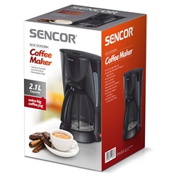 Sencor SCE 5000BK fekete 14 személyes filteres kávéfőző