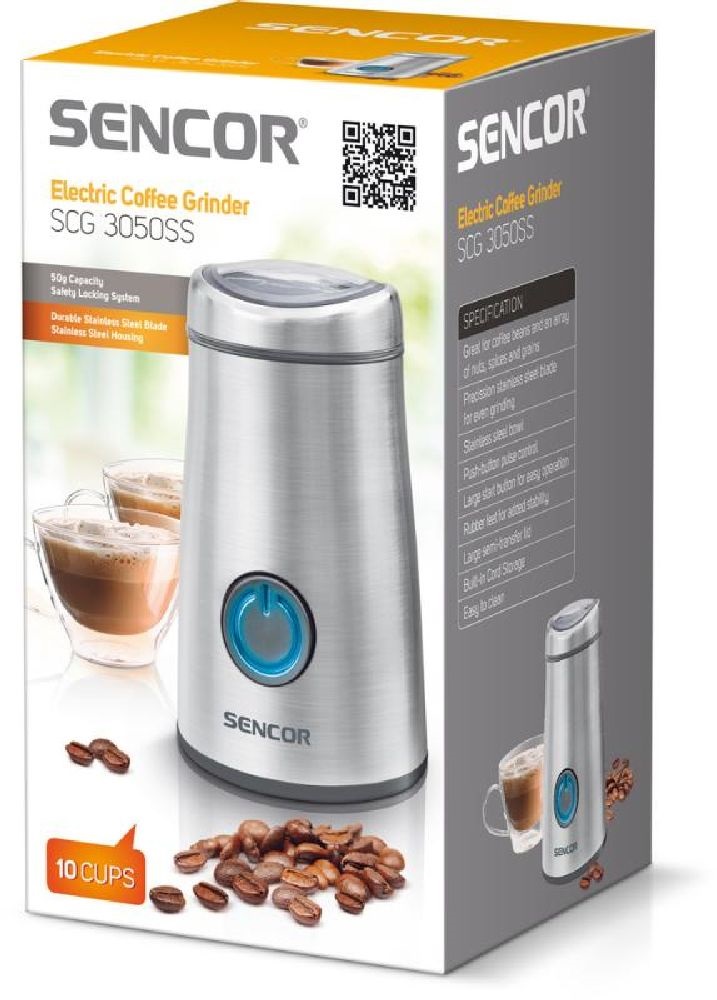 Sencor SCG 3050SS inox kávédaráló