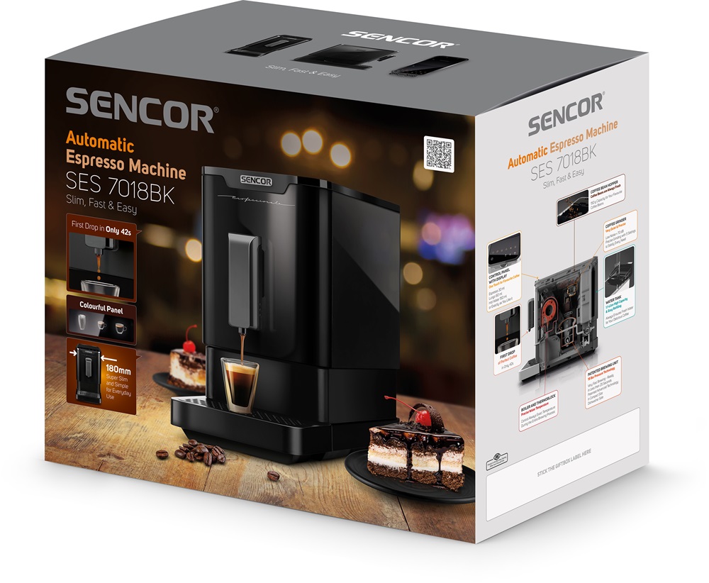 Sencor SES 7018BK fekete automata kávéfőző