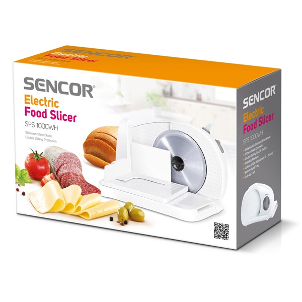 Sencor SFS 1000WH fehér szeletelőgép (Újszerű)