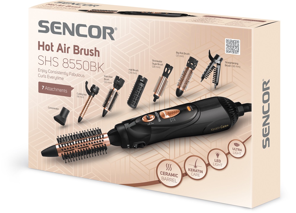 Sencor SHS 8550BK forrólevegős hajformázó