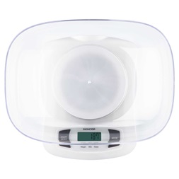 Sencor SKS 4001WH tálas konyhai mérleg (Újszerű)