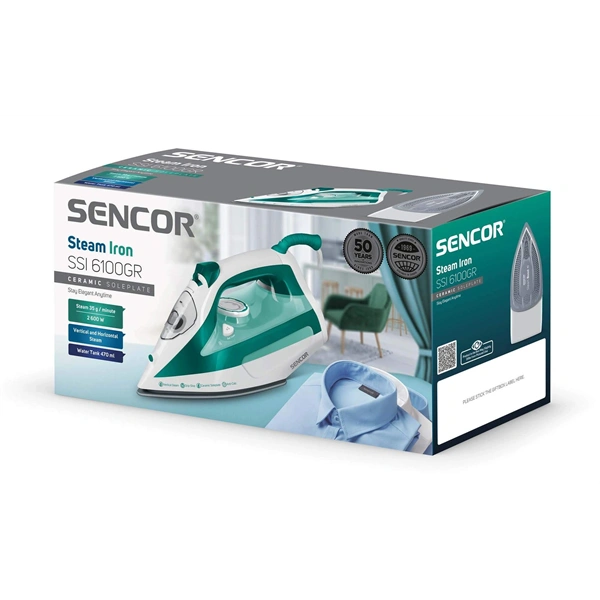 Sencor SSI 6100GR zöld gőzölős vasaló