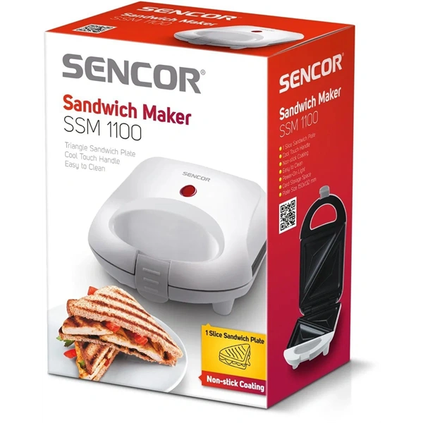 Sencor SSM 1100 fehér szendvicssütő