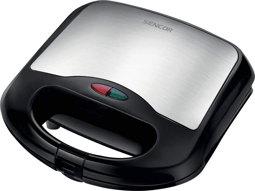 Sencor SSM 4420SS inox-fekete grill/panini - szendvicssütő