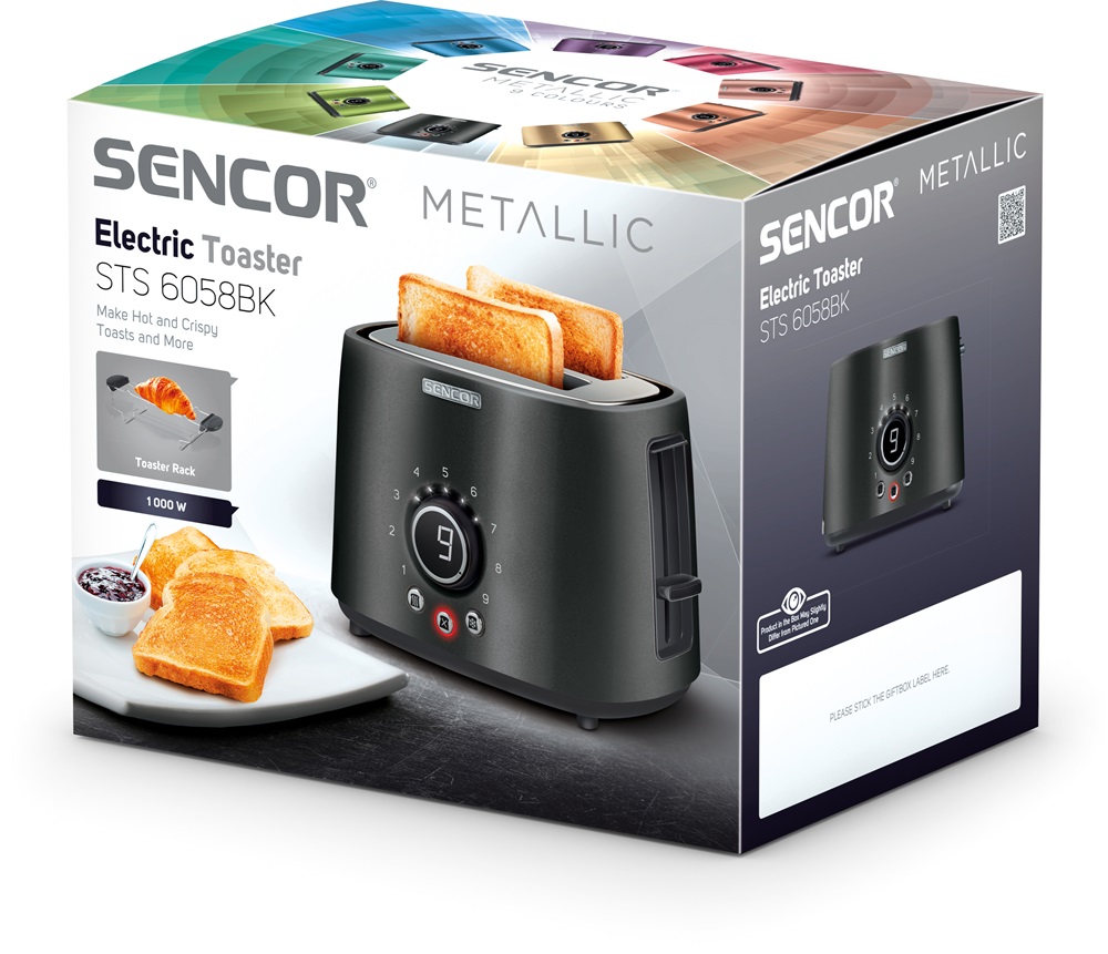 Sencor STS 6058BK fekete kenyérpiritó