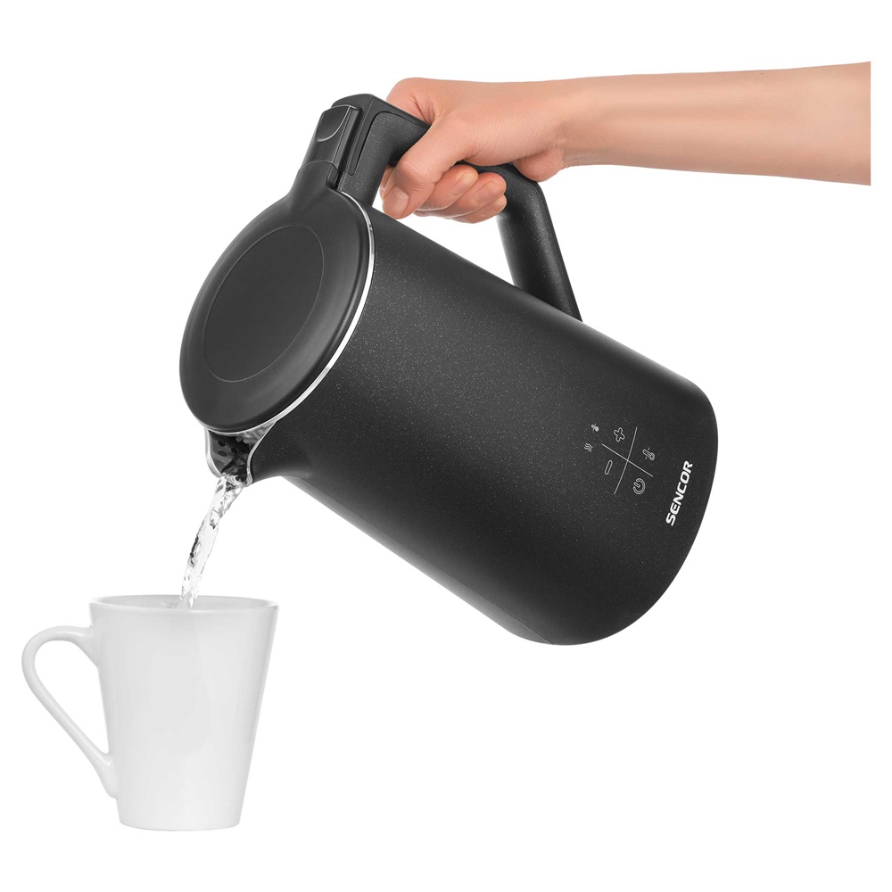 Sencor SWK 0600BK 1,7L-es fekete hőfokszabályzós vízforraló
