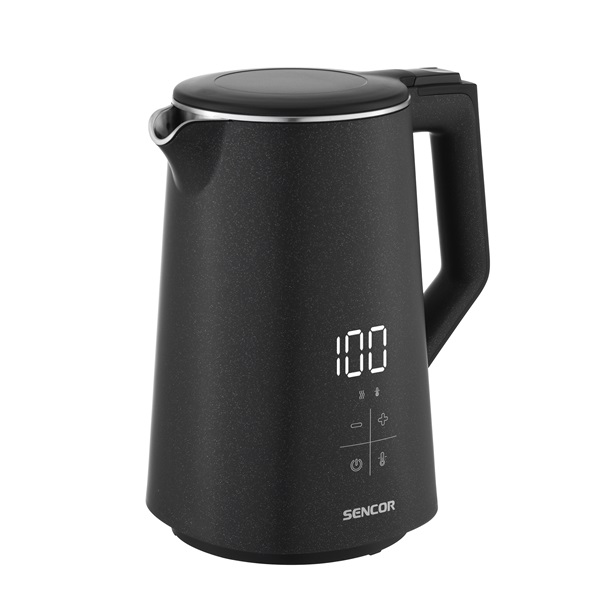 Sencor SWK 0600BK 1,7L-es fekete hőfokszabályzós vízforraló