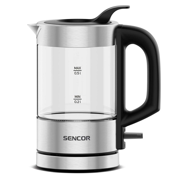 Sencor SWK 160SS 0,5L-es ezüst utazó vízforraló