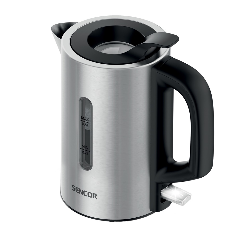 Sencor SWK 170SS 0,5L-es ezüst utazó vízforraló