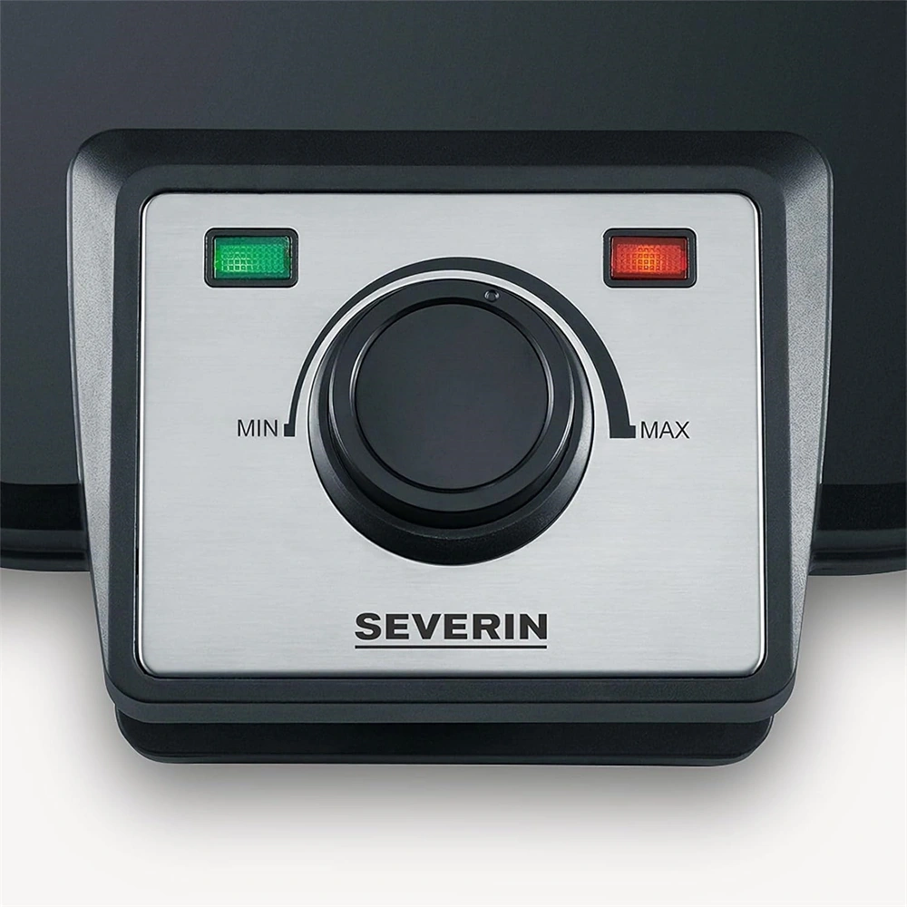 Severin WA 2106 fekete dupla gofrisütő