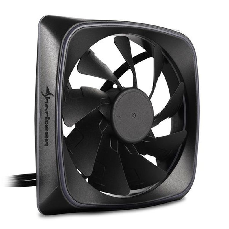 Sharkoon Cooler 12cm - RGB Shark Lights Fan (15,2dB; 56 m3/h; 1000rpm; 3pin + 3pin csatlakozó; ház hűtésre)