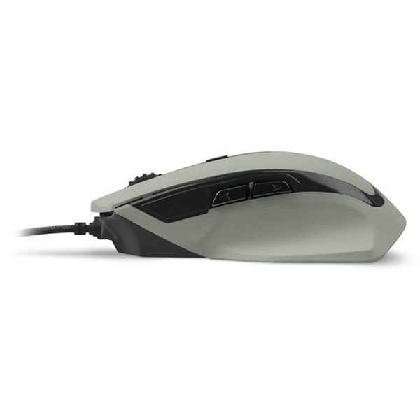 Sharkoon SHARK FORCE II Grey (optikai; 4200DPI; Pixart PMW3519 chip; harisnyázott kábel) szürke gamer egér