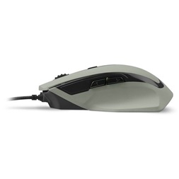 Sharkoon SHARK FORCE II Grey (optikai; 4200DPI; Pixart PMW3519 chip; harisnyázott kábel) szürke gamer egér