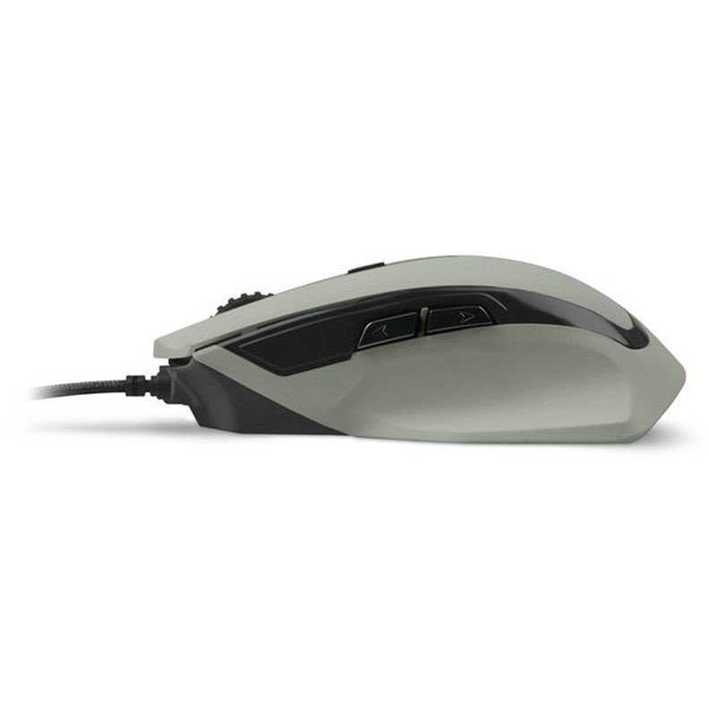 Sharkoon SHARK FORCE II Grey (optikai; 4200DPI; Pixart PMW3519 chip; harisnyázott kábel) szürke gamer egér